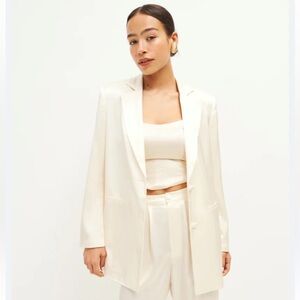 Reformation Cream Women's Blazer